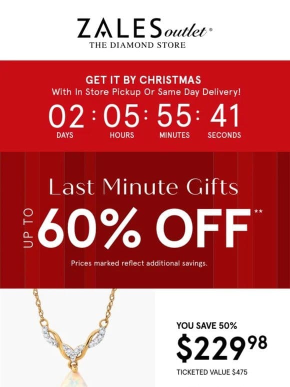Last-Minute Magic! Save Up to 60%