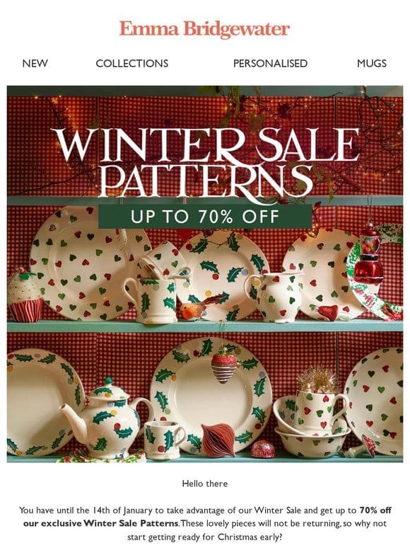 Last call for our exclusive Winter Sale patterns