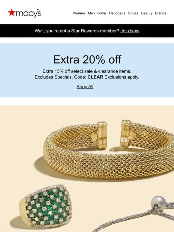 Last chance! 70% off Limited Time Jewelry Specials