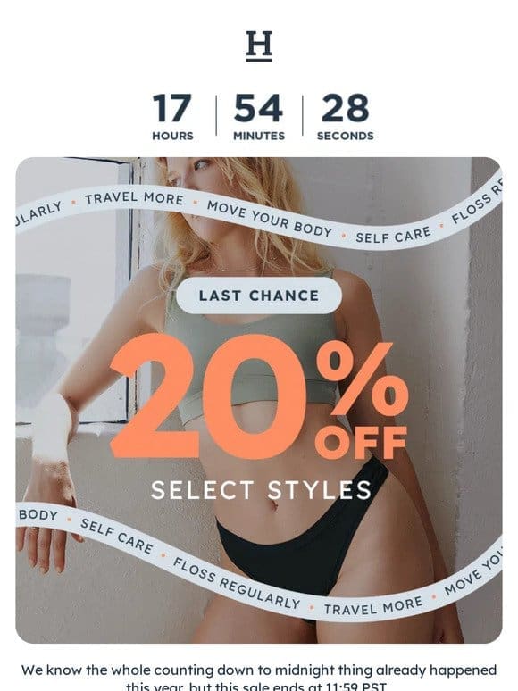 Last chance to get 20% off