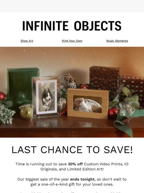 Last chance to save 30%