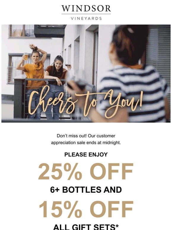 Last day to save! 25% OFF bottles & 15% OFF gift sets