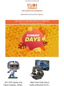 Last days for summer sales