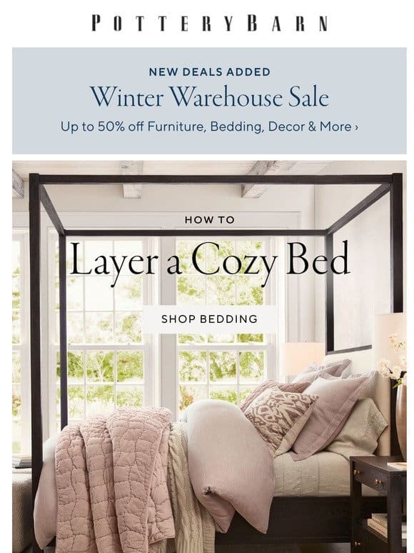 Layer a cozy bed with free shipping