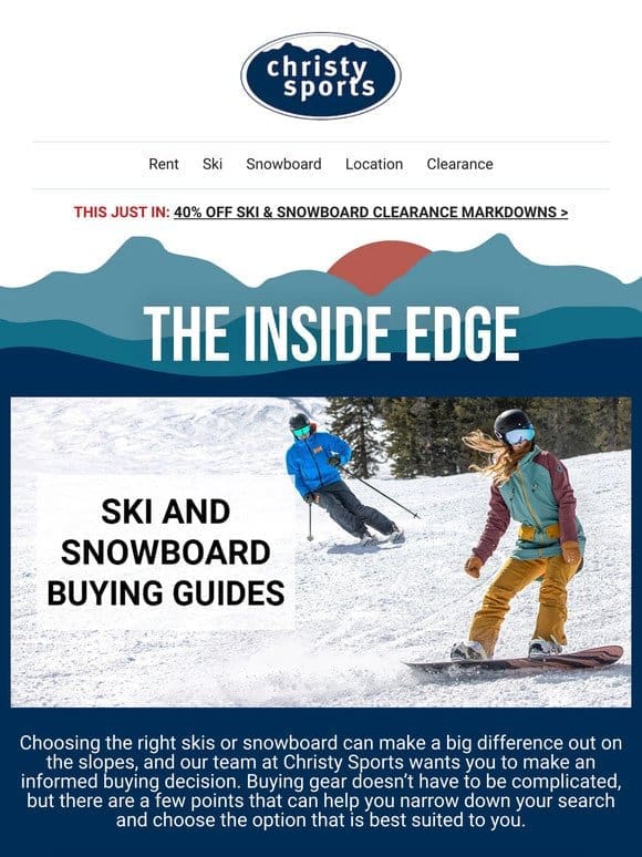 Learn before you invest: Ski & Snowboard edition ⛷️