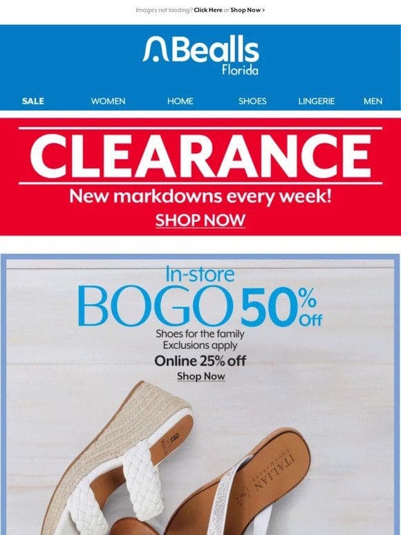 Let’s go BOGO! Save on shoes for the family