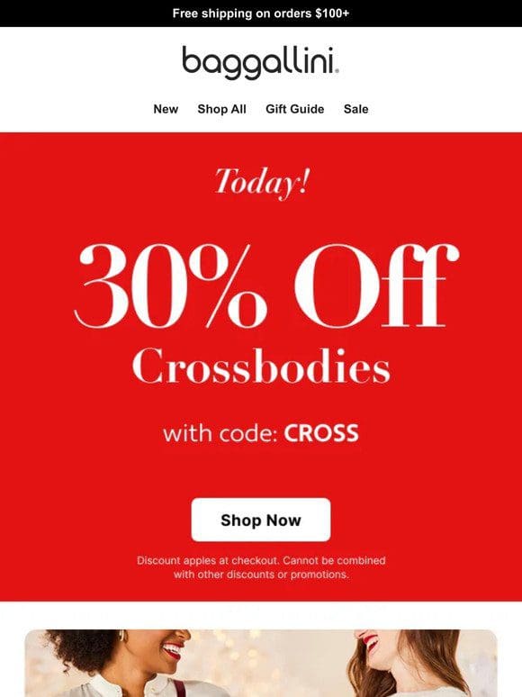 Lightweight & ﻿Easy to Wear—30% ﻿off Crossbodies