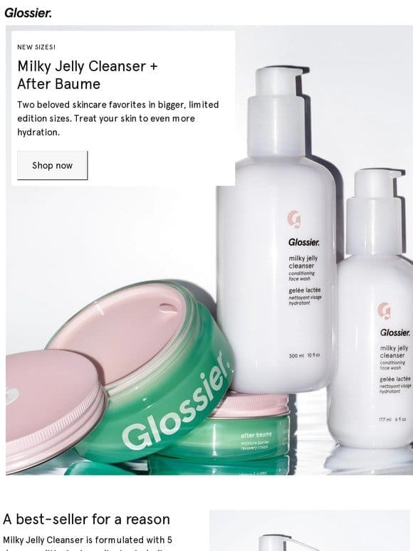 Limited edition! Milky Jelly Cleanser and After Baume