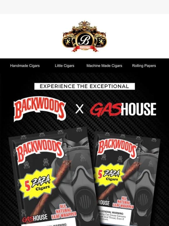 Limited edition release by BACKWOODS and GASHOUSE!