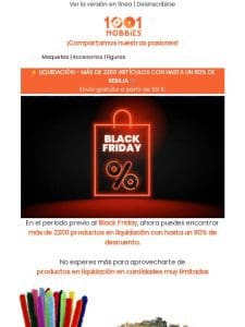 Liquidación – hasta un 80% de rebaja