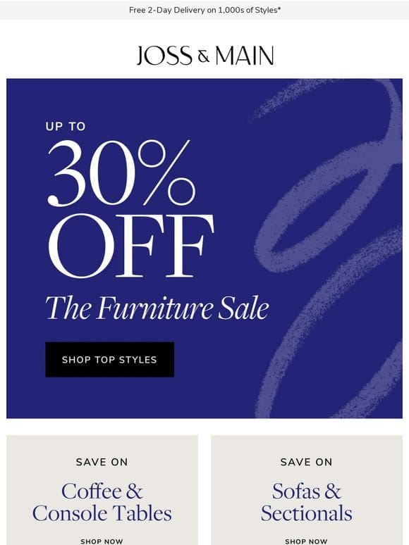 Looking for up to 30% off furniture?