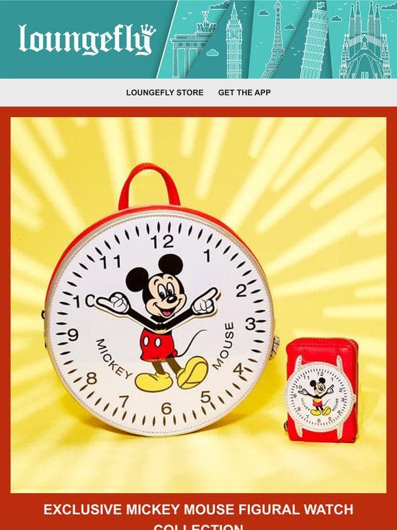 Loungefly Exclusive: Mickey Mouse Figural Watch Collection