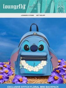 Loungefly Exclusive: Stitch Floral Backpack