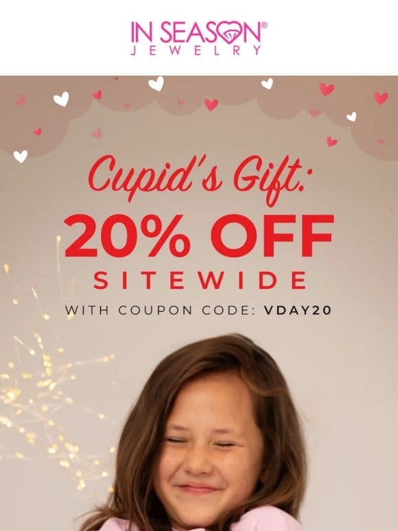 Love Blooms: 20% Off Everything – Valentine’s Delight!