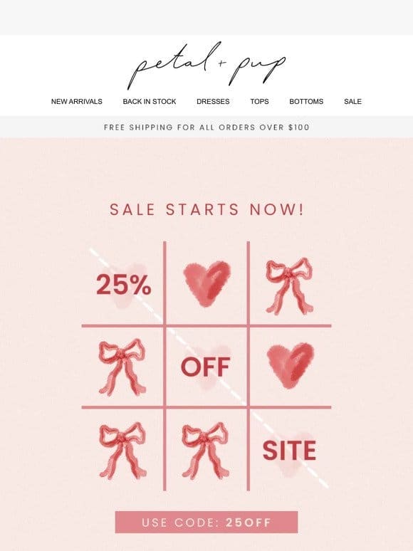 Love Is When You Get 25% Off