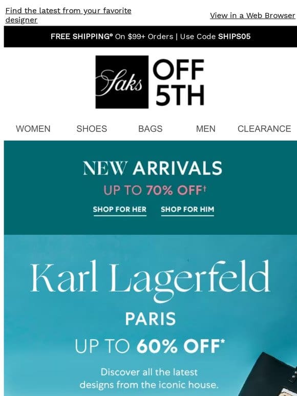 Love Karl Lagerfeld Paris? Shop up to 60% OFF