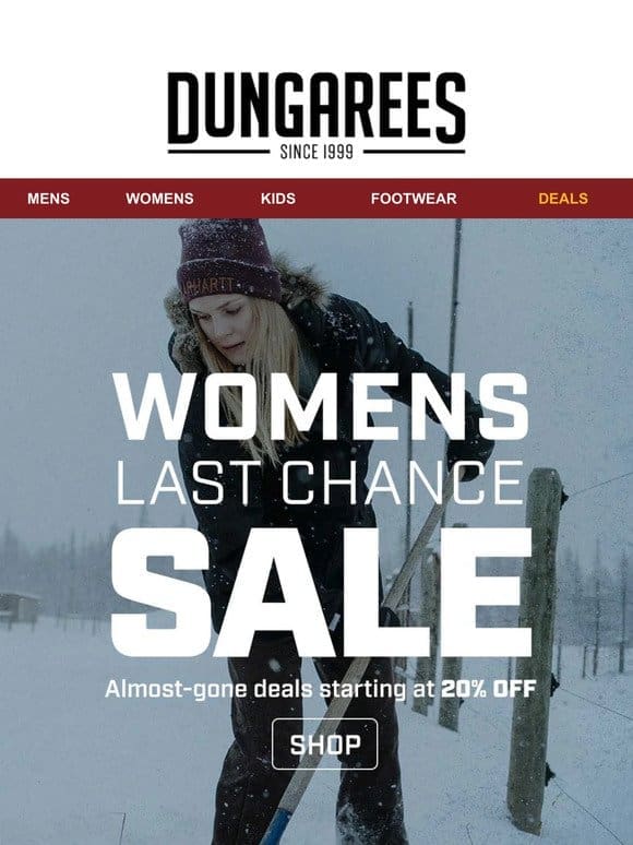 Low Stock Alert on Select Carhartt Women’s Deals