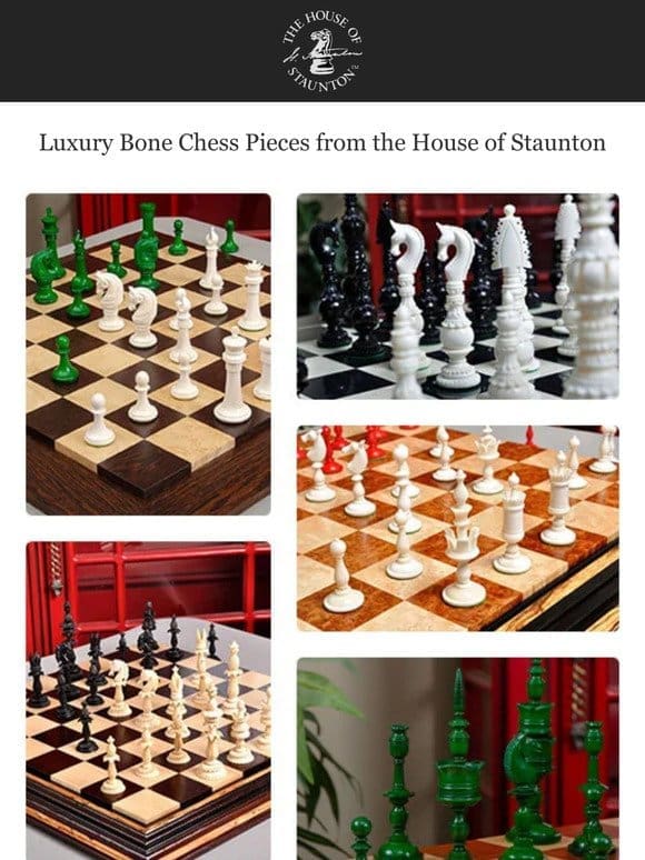 Luxury Bone Chess Pieces from the House of Staunton