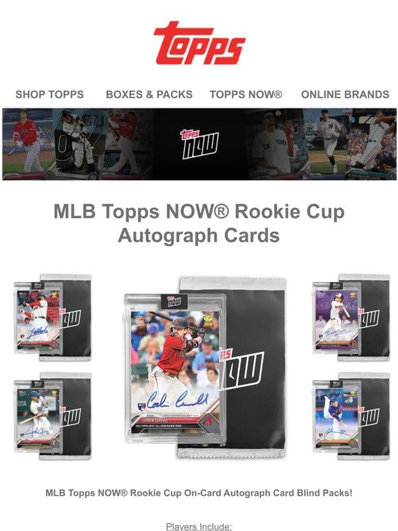 MLB Topps NOW® Rookie Cup is here!