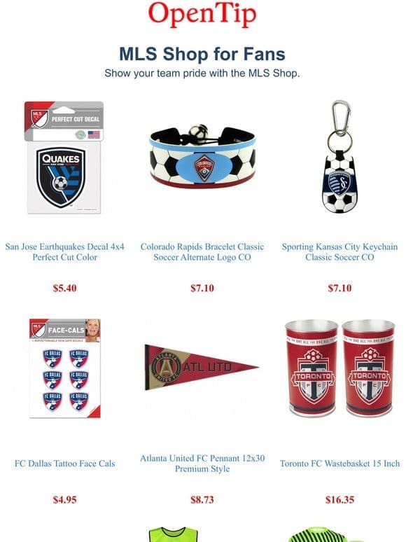 MLS Shop: Shop for MLS Licensed Products， Soccer Gear & Party Supplies