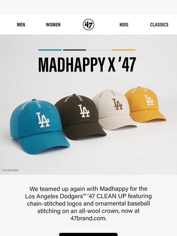 Madhappy x ’47 | Los Angeles Dodgers™ ’47 CLEAN UP