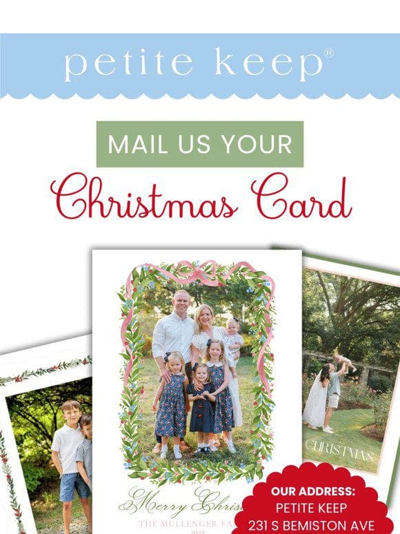 Mail Us Your Christmas Card!