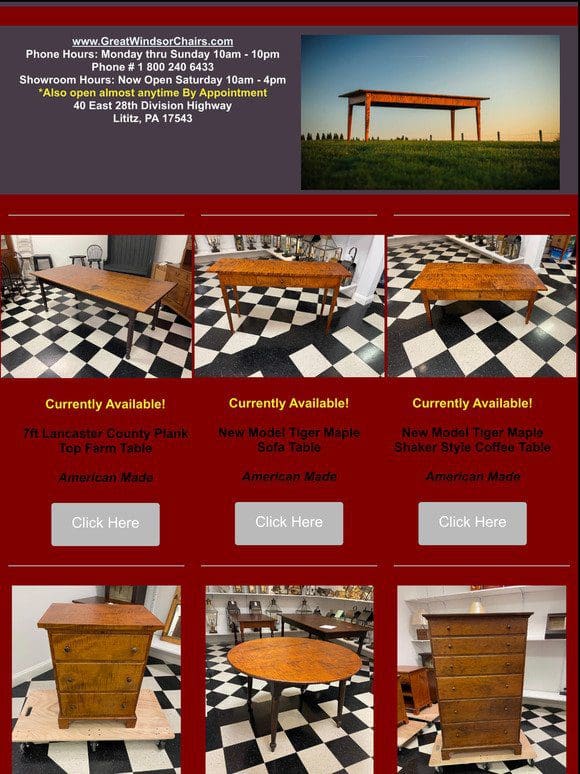 Many In Inventory Furniture Pieces – Great Windsor Chairs