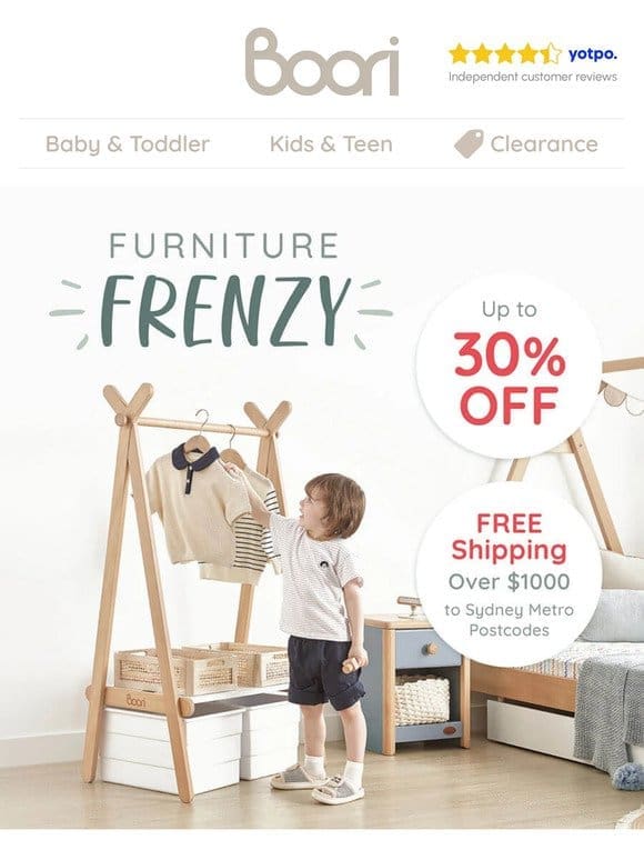 Massive saving on Furniture Frenzy Sale!