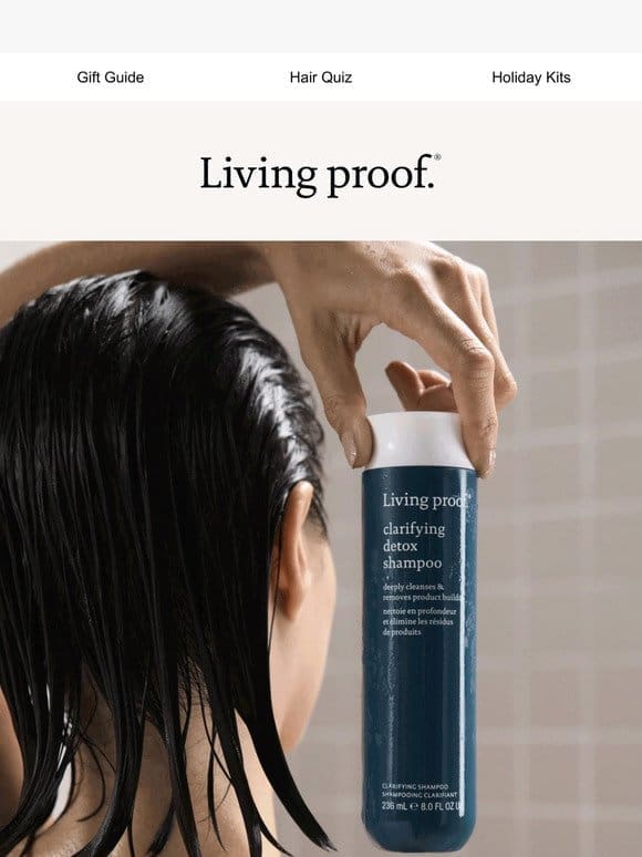 Meet our new Clarifying Detox Shampoo.