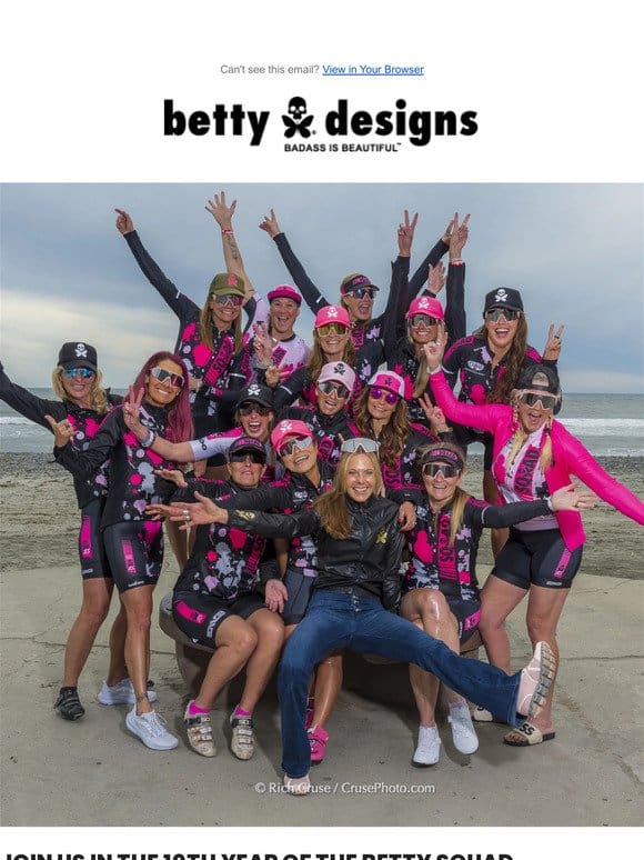 Membership For the 2024 Betty Squad is OPEN!