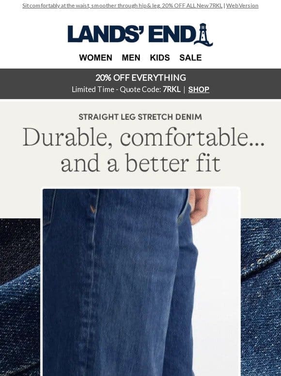Men’s ‘better fit’ stretch jeans: save now!