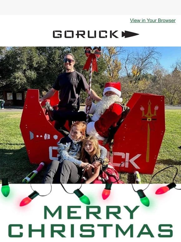 Merry Christmas From GORUCK