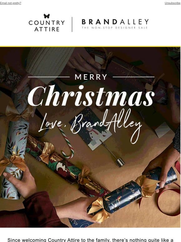 Merry Christmas from BrandAlley and an extra 10% off*