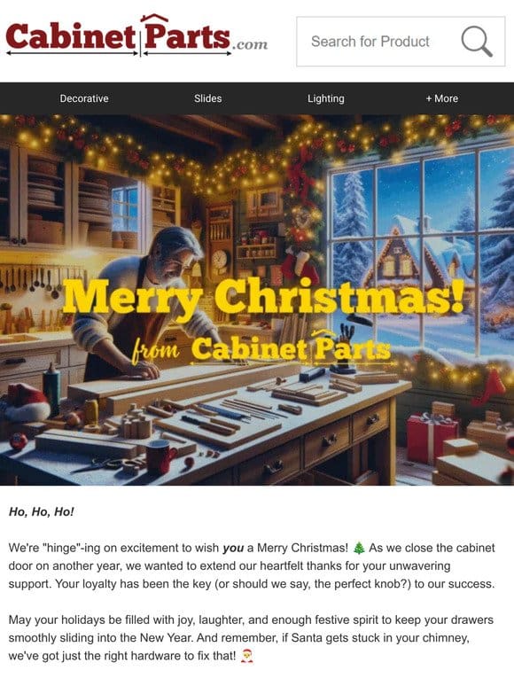 Merry Christmas from Cabinetparts.com ️ ️