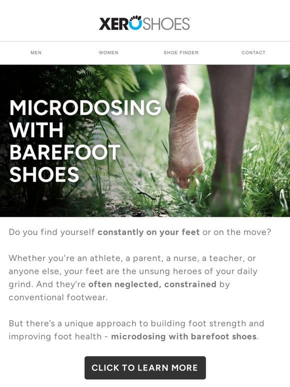 Microdosing With Barefoot Shoes