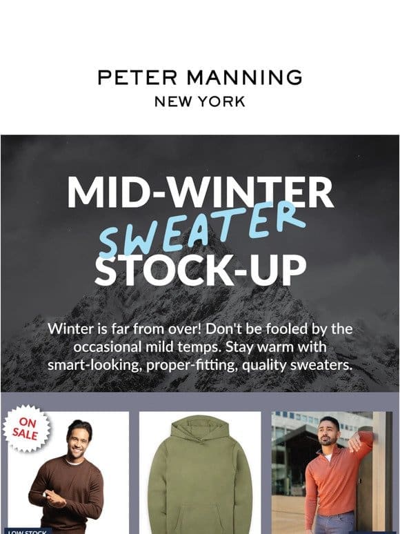 Mid-Winter Stock-Up! Sweaters to Keep You Warm