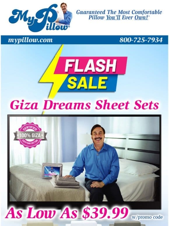 Mike’s Giza Bed Sheet Special