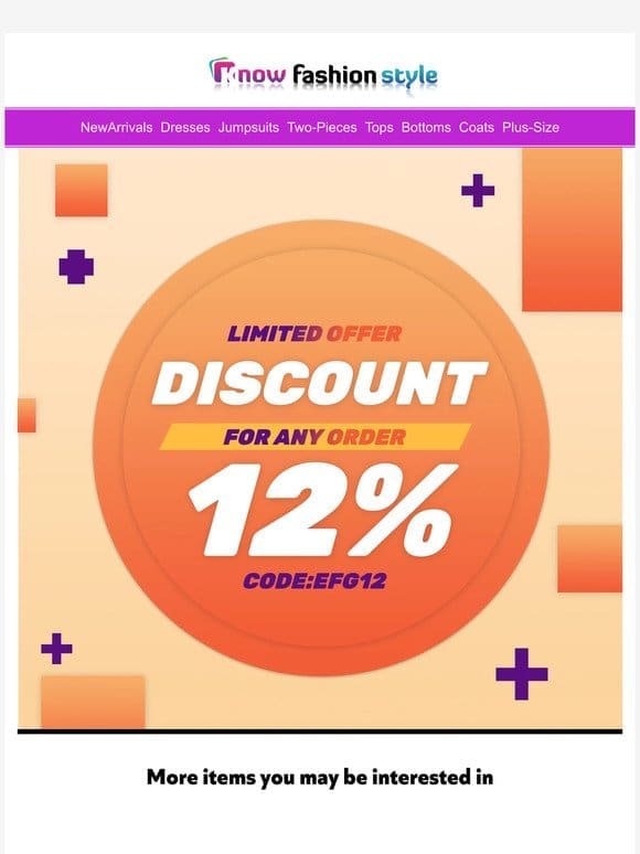Miss out 15%off? But here still have a discount for you