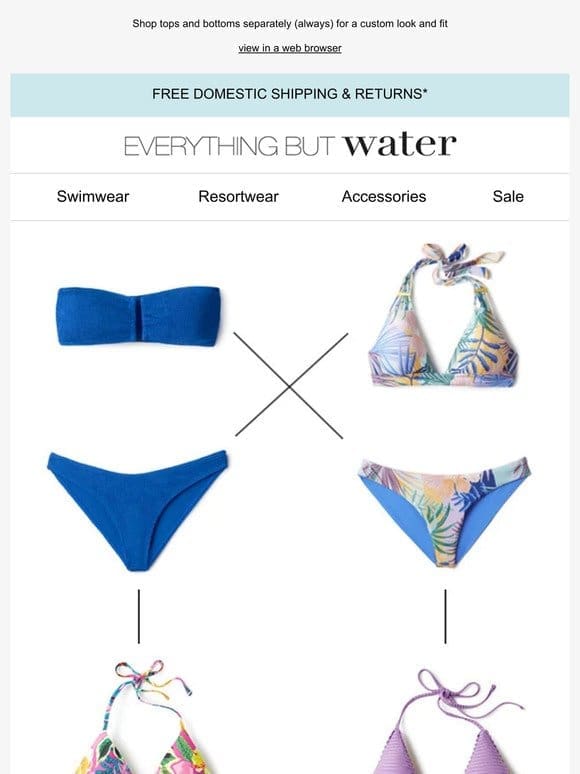 Mix and match your bikini for the perfect fit | Styles for our favorite travel destinations