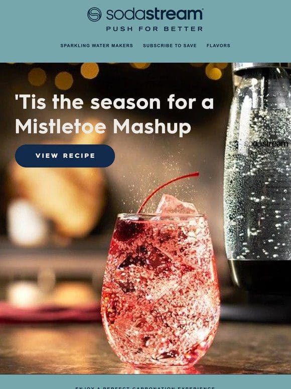 Mix yourself a Mistletoe Mashup holiday cocktail