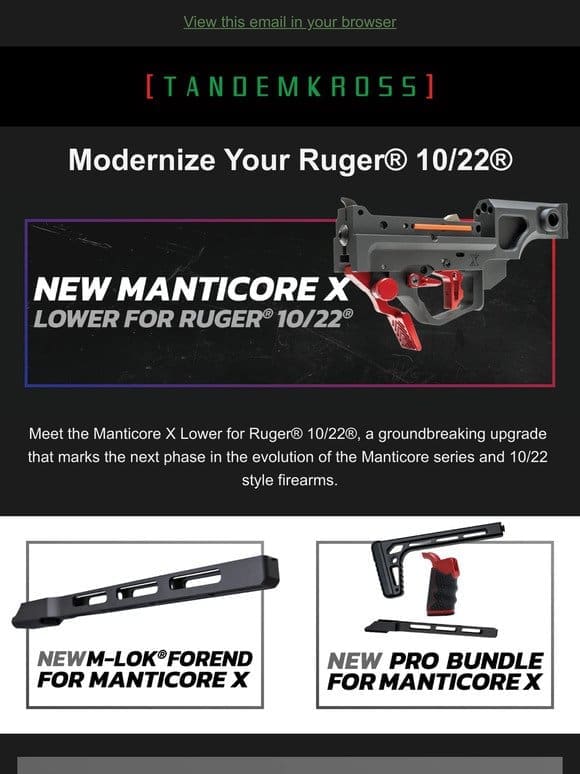 Modernize Your 10/22 with Manticore X