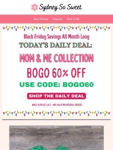 Mom & Me is 60% Off Today!