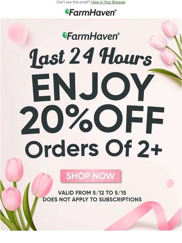 Mother’s Day Sale – LAST CHANCE