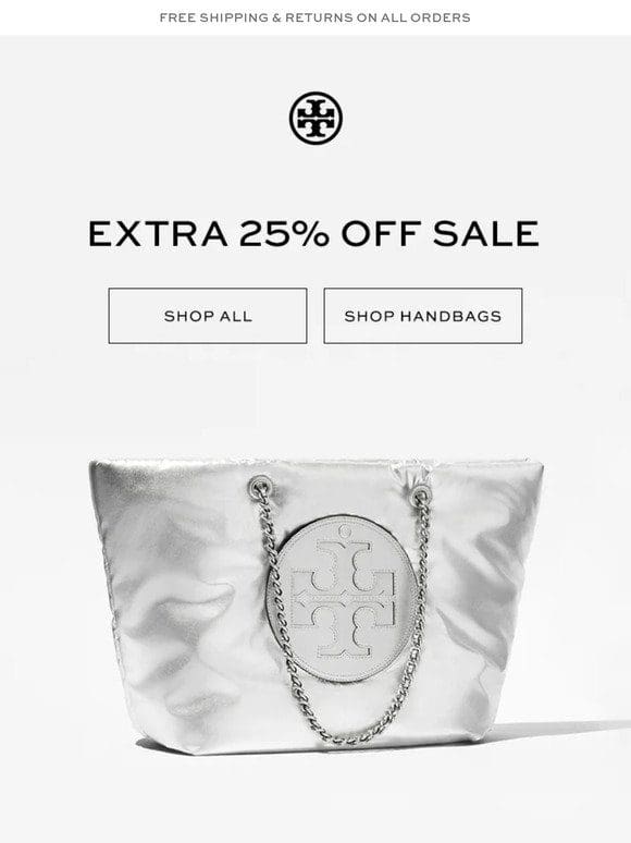 Must-have handbags: extra 25% off sale