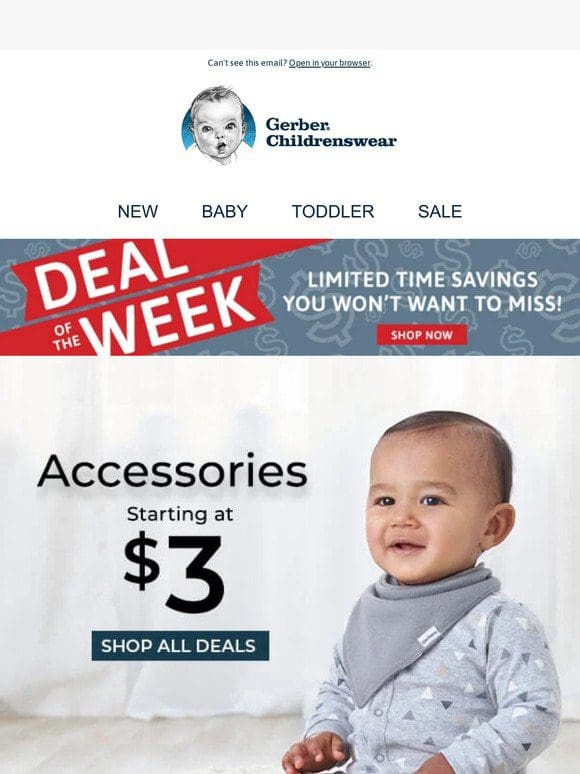 NEW Deal of the Week: Accessories $3 & Up