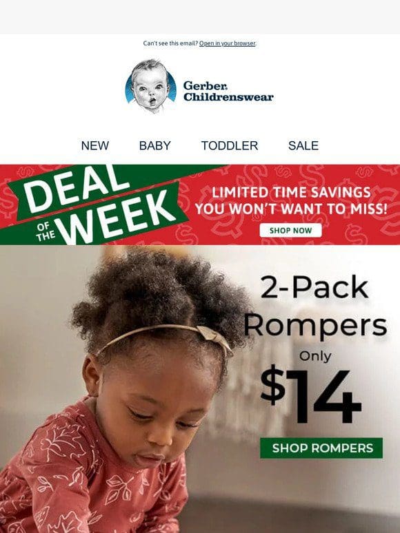 NEW Deal of the Week: Winter Rompers