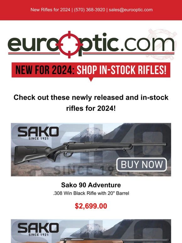NEW FOR 2024: Shop In-Stock Rifles!