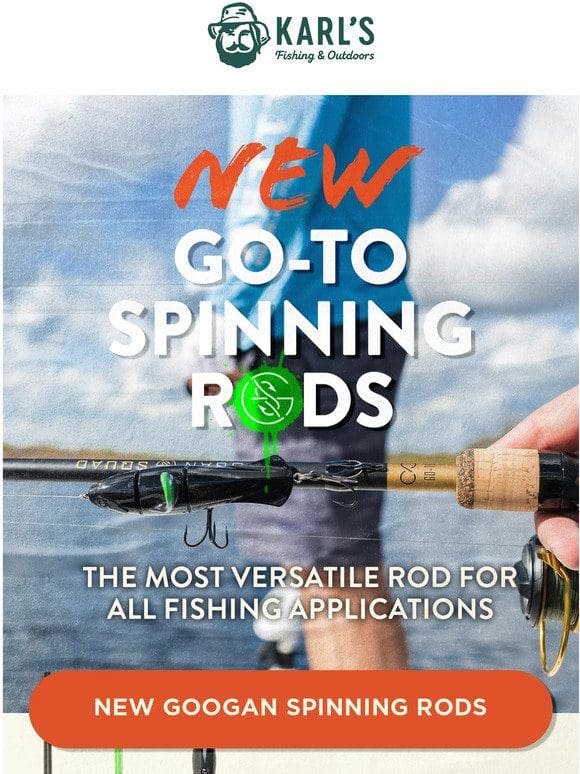 NEW Googan Go-To Spinning Rod