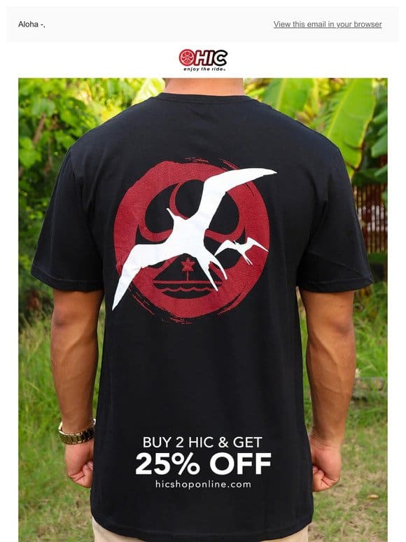 NEW HIC Tees & 25% OFF!