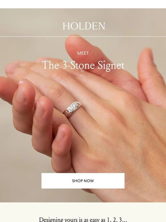 NEW IN: The 3-Stone Signet